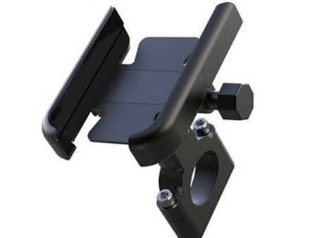 20-30mm Universal motorcycle phone holder - handlebar   Black Hot on Sale