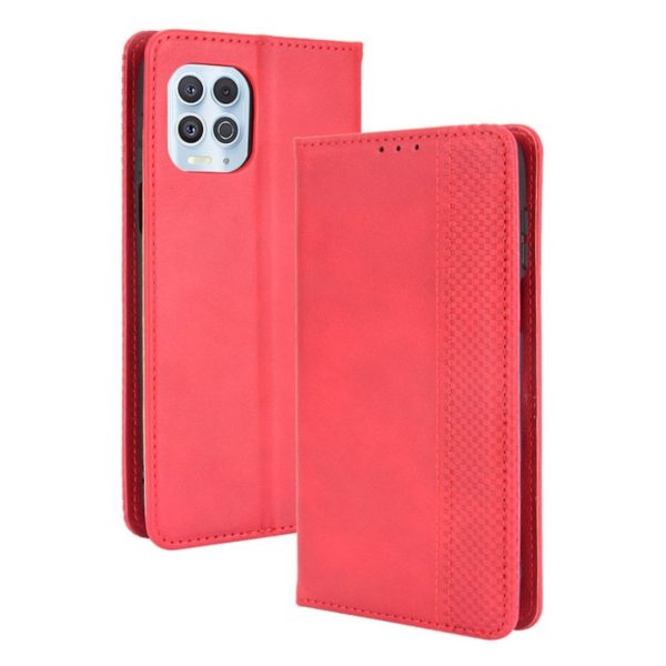 Bofink Vintage Motorola Moto G100 leather case - Red Online Sale