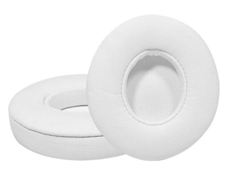 Beats Solo 2   3 leather cushion pad - White Cheap