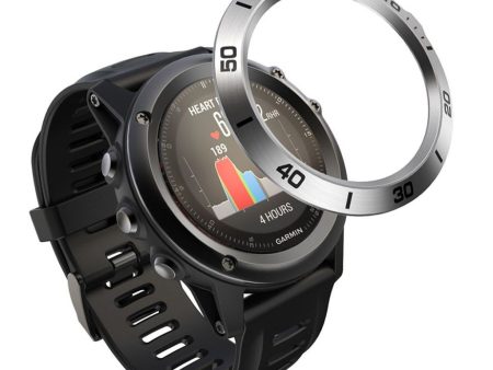 Garmin Fenix 3 durable stainless steel bezel - Silver Background   Black Numbers Online