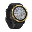 Garmin Fenix 6S   6S Pro concave stainless steel bezel - Gold Fashion