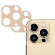 2Pcs iPhone 13 Pro Max   13 Pro aluminum alloy + tempered glass camera lens protector - Gold Online Hot Sale