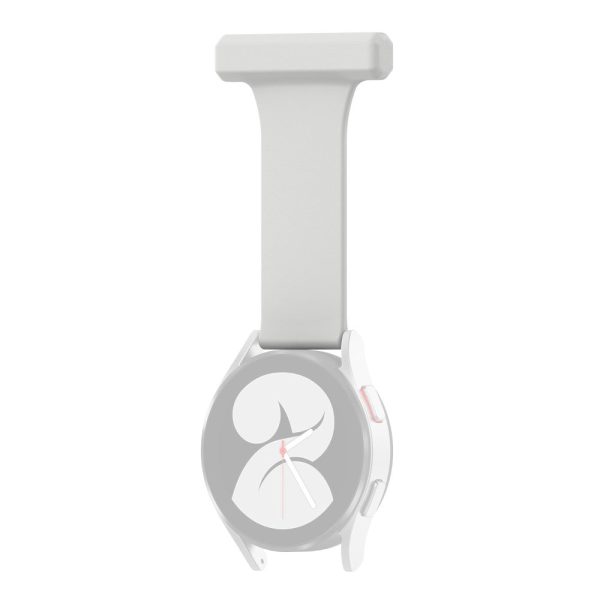 20mm Universal pin style silicone hanging watch hanging strap - Light Grey For Discount