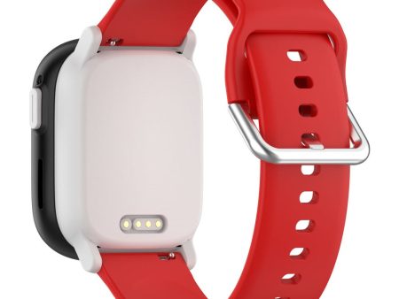 Xplora X6 Play Watch Band 20mm Silicone Sport Strap - Red For Sale