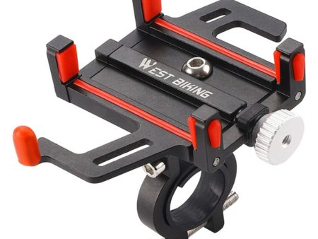 WEST BIKING Universal bike handlebar aluminum bracket - Black   Red Sale