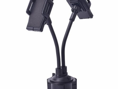 Universal double clip rotatable car phone holder Online Sale