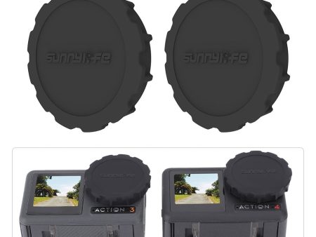 2 pieces DJI Osmo Action 3 4 Sports Camera Silicone Lens Covers Hot on Sale