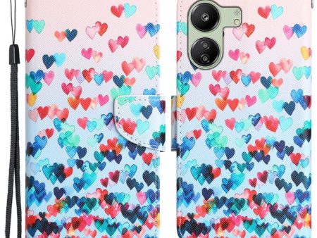 Wonderland Xiaomi Redmi 13C   Xiaomi Poco C65 flip case - Love Heart Fashion