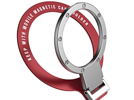 Zinc alloy magnetic phone ring holder compatible with MagSafe - Red For Discount