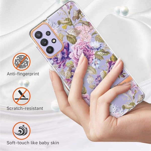 Super slim and durable softcover for Samsung Galaxy A13 4G - Purple Peony Fashion