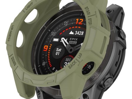 Garmin Epix Pro (Gen 2) 42mm   Fenix 7S Pro   7S hollow protective cover - Jungle Green For Sale