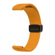 16mm silicone strap with black buckle for Keep   Huawei   Timex watch - Yellow Fashion