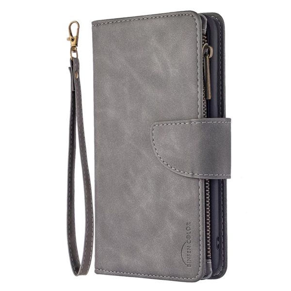 Premium Wallet iPhone 13 Pro Max flip case - Grey on Sale