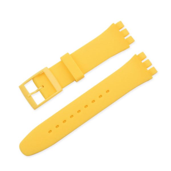 19mm Universal silicone watch strap - Yellow Online Sale