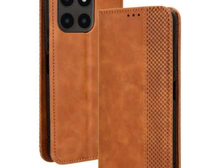 Bofink Vintage Honor X6a 4G leather case - Brown Cheap