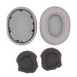 Sony WH-1000XM5 Silicone Ear Cap Earpads with Crowbar - Silver Sale