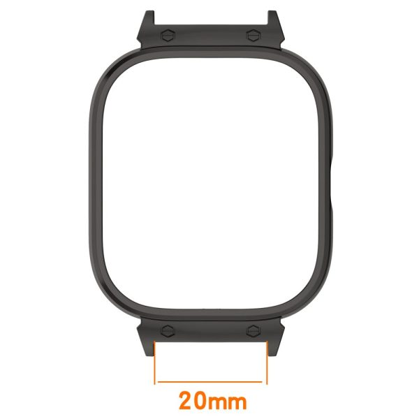 Xiaomi Redmi Watch 4 Case Drop-Resistant Metal Watch Cover, 20mm - Black Supply