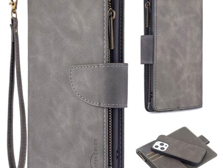 Premium Wallet iPhone 13 Pro Max flip case - Grey on Sale