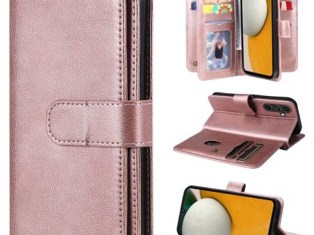 10-slot Samsung Galaxy A15 wallet case - Pink Online now