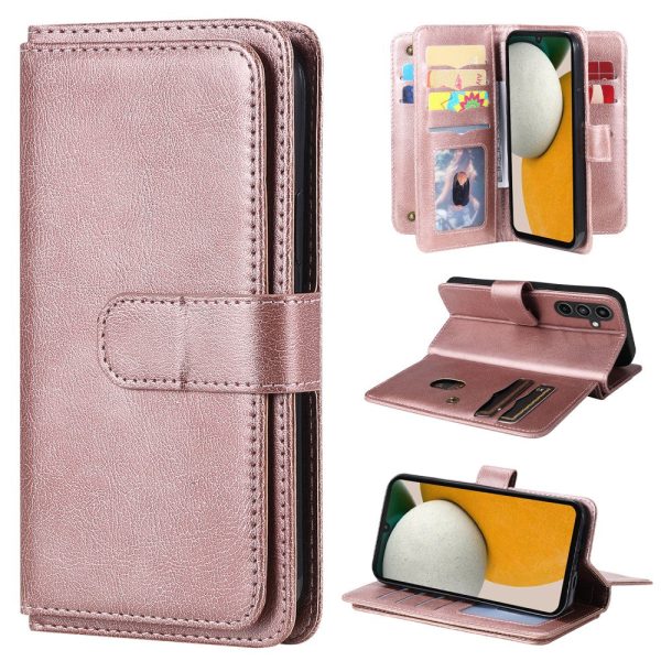 10-slot Samsung Galaxy A15 wallet case - Pink Online now