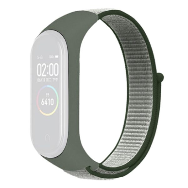 Xiaomi Mi Band 7   6   5 nylon watch strap - Dark Olive Green Online