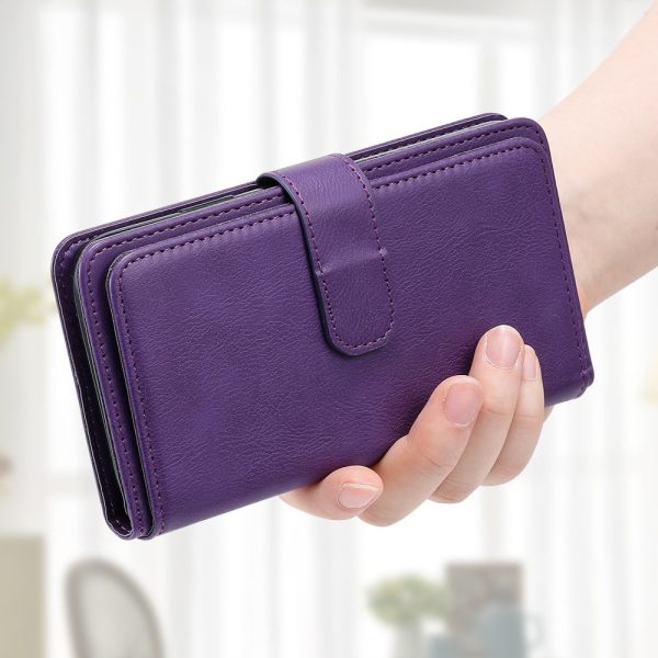 10-slot wallet case for Samsung Galaxy A14 - Purple Online now