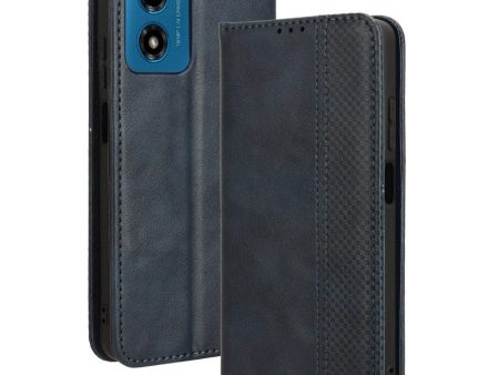 Bofink Vintage Motorola Moto G04   Motorola Moto G24 Power leather case - Blue Online