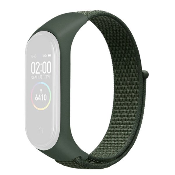 Xiaomi Mi Band 7   6   5 nylon watch strap - Army Green For Discount