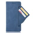 Modern-styled leather wallet case for Samsung Galaxy S22 Plus - Blue Online Hot Sale