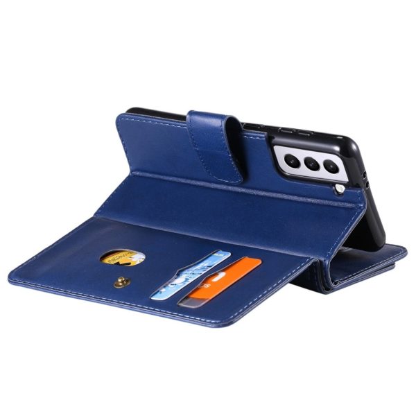 10-slot wallet case for Samsung Galaxy S21 - Dark Blue Discount