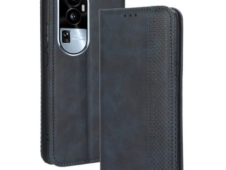 Bofink Vintage Oppo Reno10 Pro leather case - Blue Hot on Sale