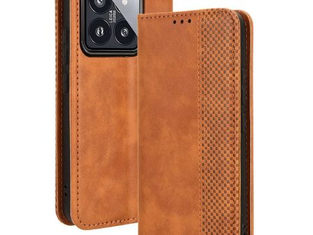 Bofink Vintage Xiaomi 14 leather case - Brown For Sale