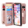 10-slot wallet case for iPhone XS - Rose Gold Online now