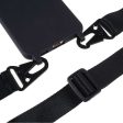 Thin TPU case with a matte finish and adjustable strap for Samsung Galaxy S22 - Black Fashion