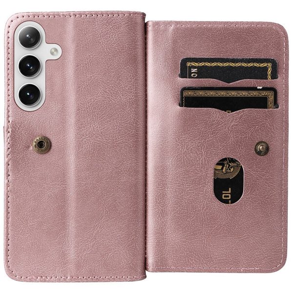 10-slot Samsung Galaxy S24 Plus wallet case - Pink Online Hot Sale