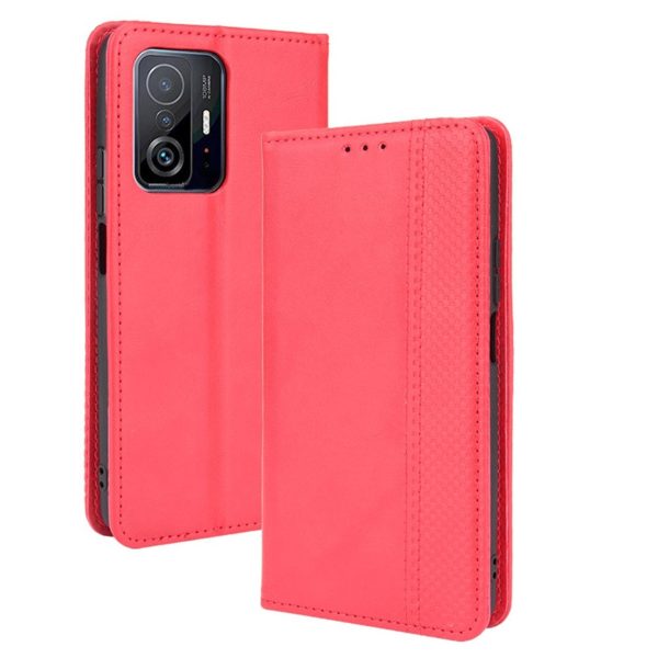 Bofink Vintage Xiaomi 11T   11T Pro leather case - Red Discount