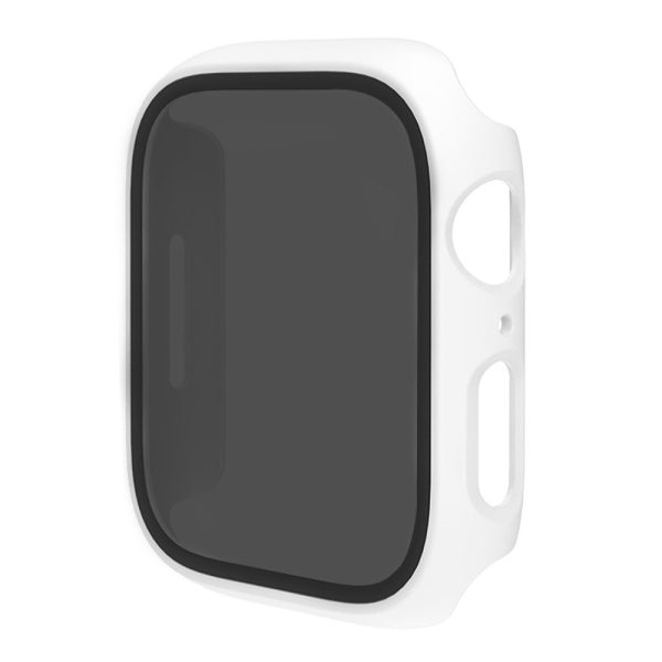 Apple Watch Series 9 45mm integrated cover with tempered glass - White Online Sale