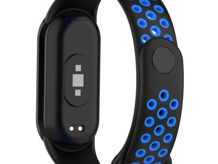 Xiaomi Smart Band 8 dual-color silicone strap - Black   Blue Online now