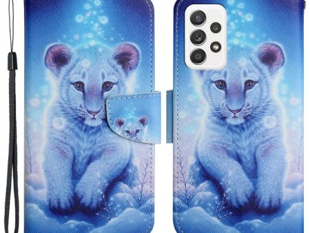 Wonderland Samsung Galaxy A53 5G flip case - Leopard For Sale