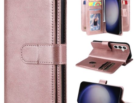 10-slot Samsung Galaxy S24 Plus wallet case - Pink Online Hot Sale