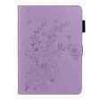 Purple Imprinted Plum Blossom Pattern Tablet Cover Versatile Leather Case with Stand for iPad Pro 11 (2018-2022) Online now