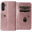 10-slot Samsung Galaxy A15 wallet case - Pink Online now