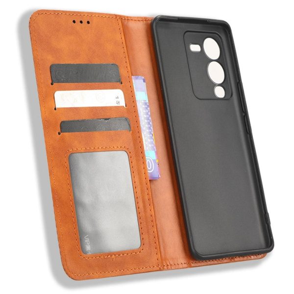 Bofink Vintage Vivo V25 Pro   S15 Pro leather case - Brown Supply