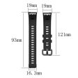 19mm Huawei Band 3 Pro watch band - Black Supply