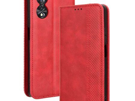 Bofink Vintage TCL 40 NxtPaper leather case - Red For Discount