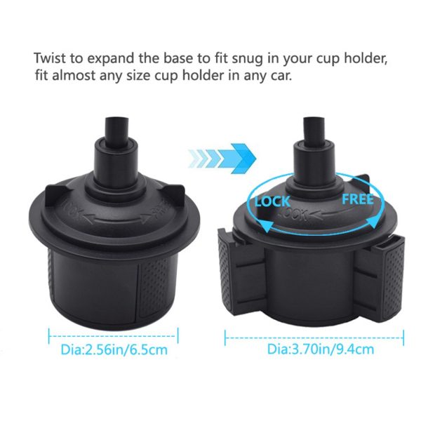 Universal double clip rotatable car phone holder Online Sale