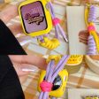 Nylon Braided Knot Adjustable Band - Purple+Yellow for Apple Watch 41mm 40mm 38mm For Cheap