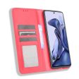 Bofink Vintage Xiaomi 11T   11T Pro leather case - Red Discount