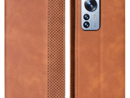 Bofink Vintage Xiaomi 12 Pro leather case - Brown For Sale