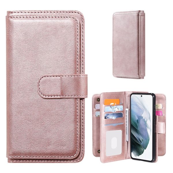 10-slot wallet case for Samsung Galaxy S21 Plus - Rose Gold Online